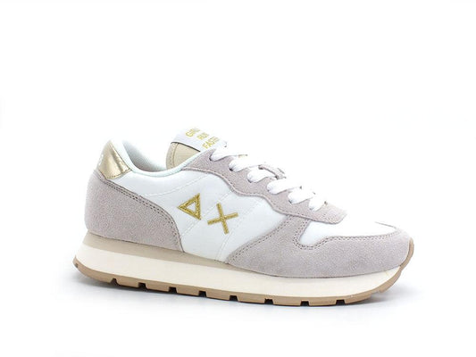 SUN68 Ally Gold Sneaker Running Bianco Z32202 - Sandrini Calzature e Abbigliamento