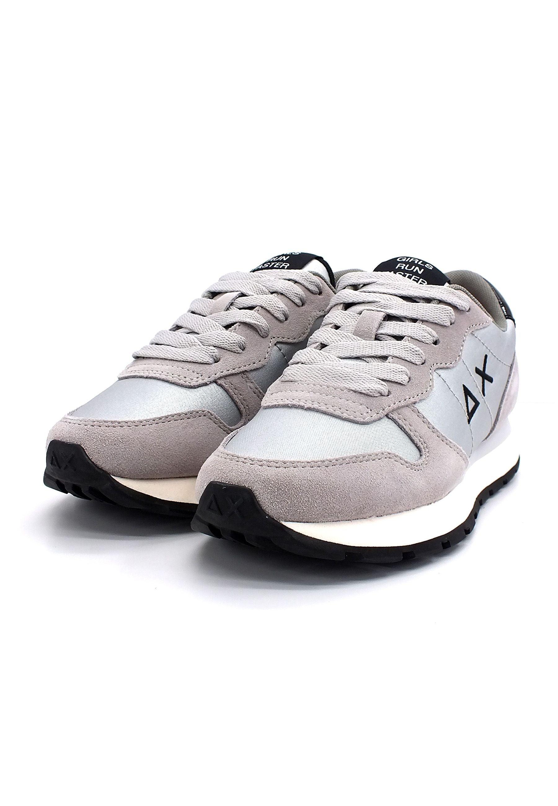 SUN68 Ally Nylon Solid Sneaker Donna Argento Z42201 - Sandrini Calzature e Abbigliamento