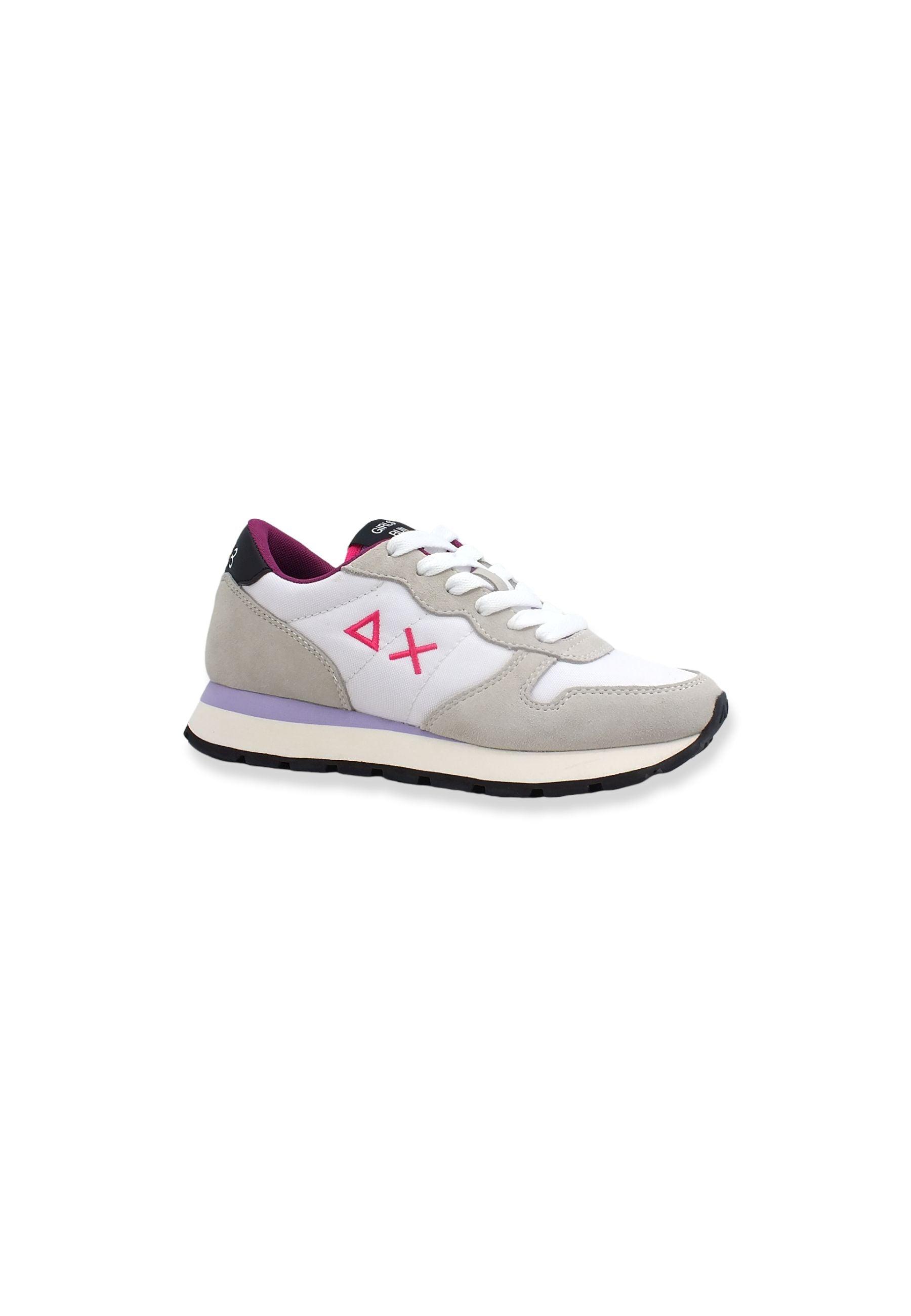 SUN68 Ally Nylon Solid Sneaker Donna Bianco Z42201 - Sandrini Calzature e Abbigliamento