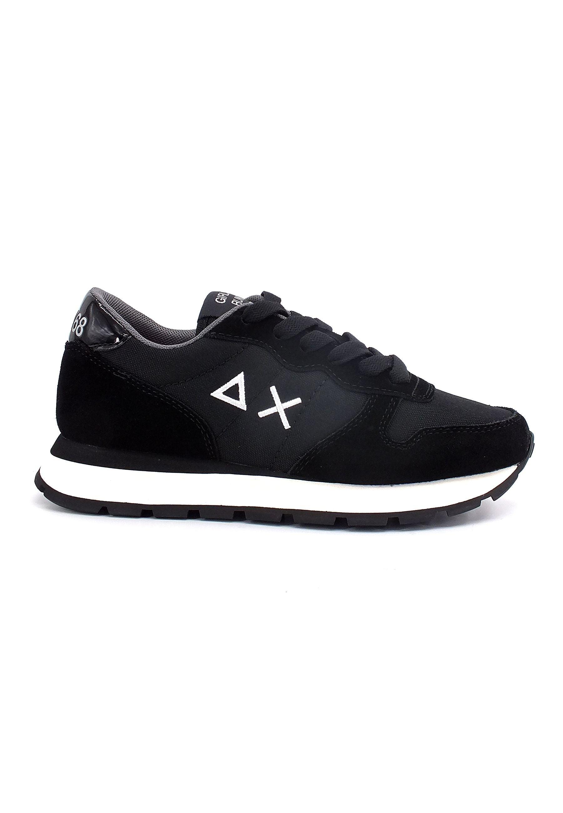 SUN68 Ally Nylon Solid Sneaker Donna Nero Z42201 - Sandrini Calzature e Abbigliamento
