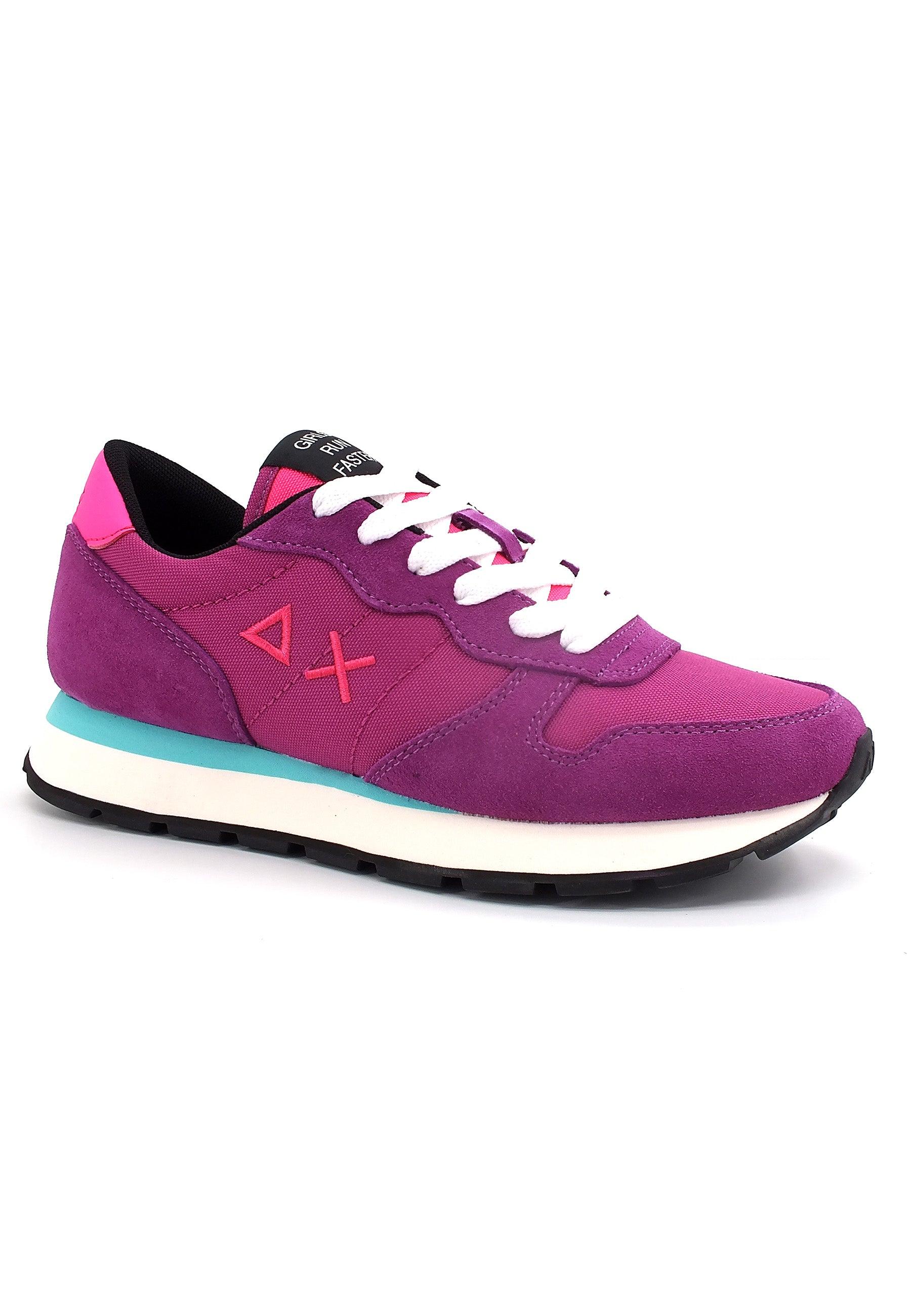 SUN68 Ally Nylon Solid Sneaker Donna Rosa Fuxia Scuro Z42201 - Sandrini Calzature e Abbigliamento