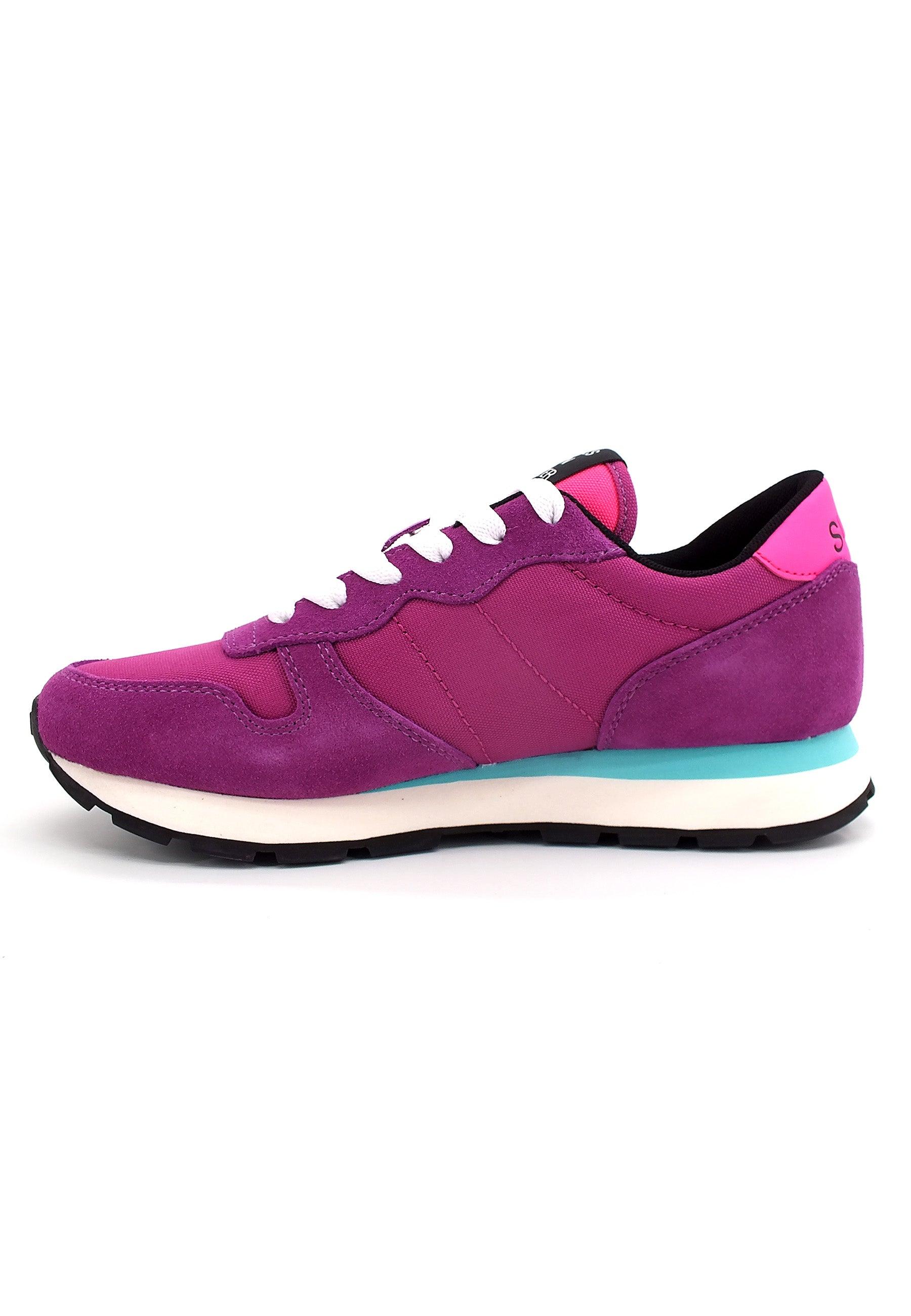 SUN68 Ally Nylon Solid Sneaker Donna Rosa Fuxia Scuro Z42201 - Sandrini Calzature e Abbigliamento