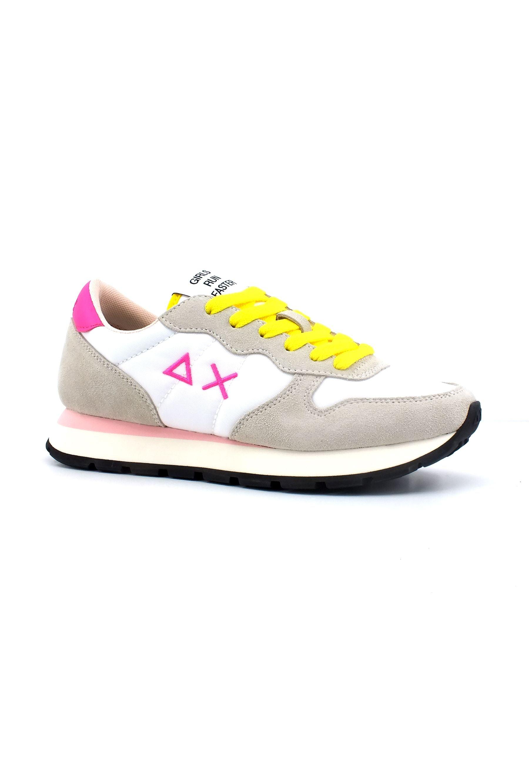 SUN68 Ally Solid Nylon Sneaker Donna Bianco Z33201 - Sandrini Calzature e Abbigliamento