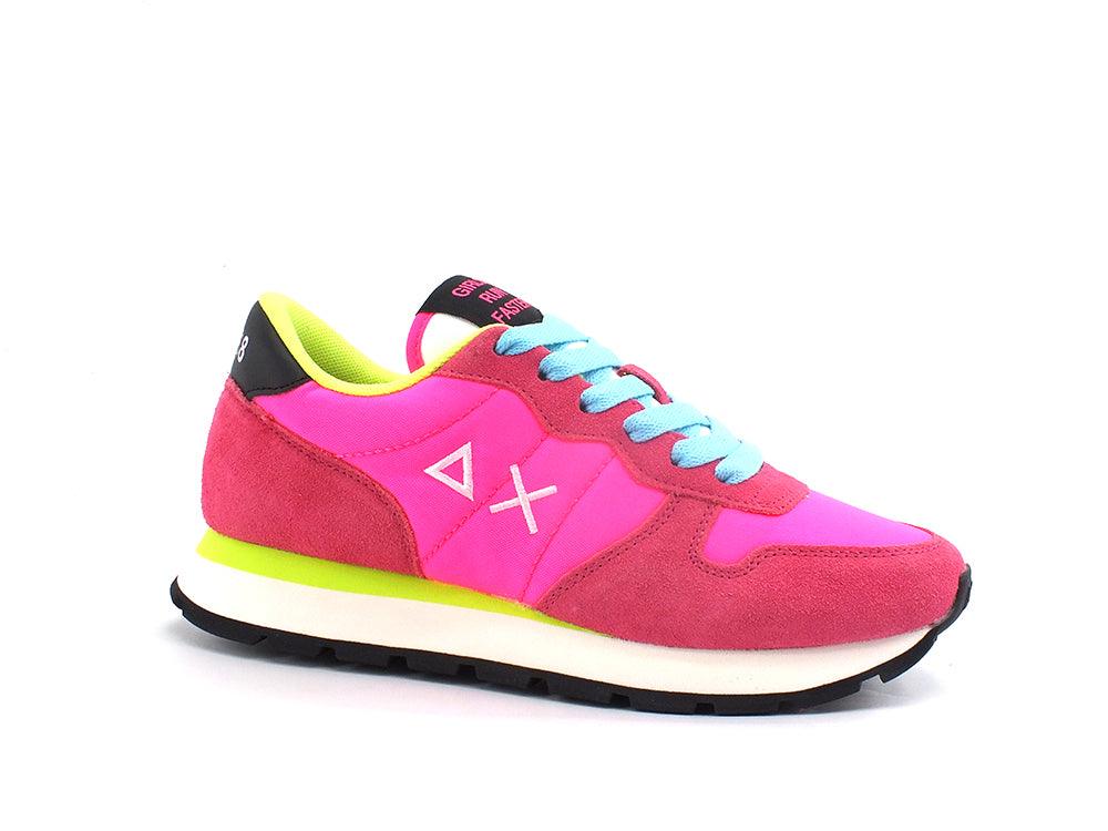 SUN68 Ally Solid Nylon Sneaker Rosa Fuxia Fluo Z32201 - Sandrini Calzature e Abbigliamento