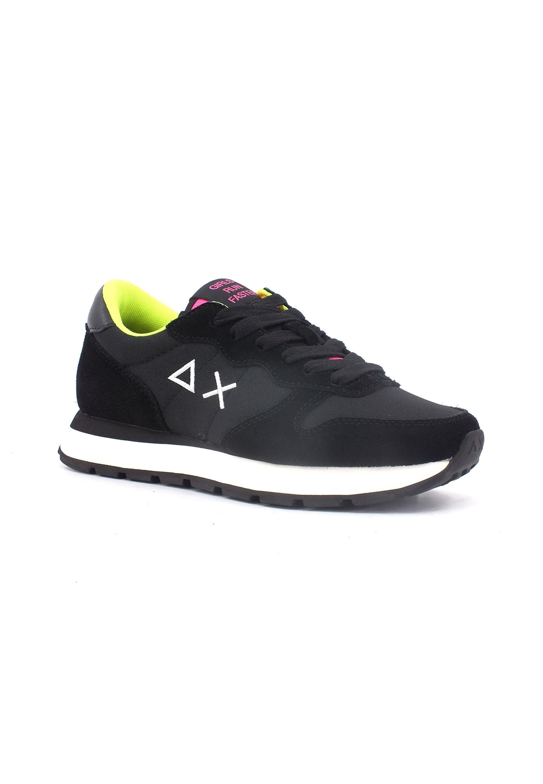 SUN68 Ally Solid Sneaker Donna Nero Giallo Z43201 - Sandrini Calzature e Abbigliamento