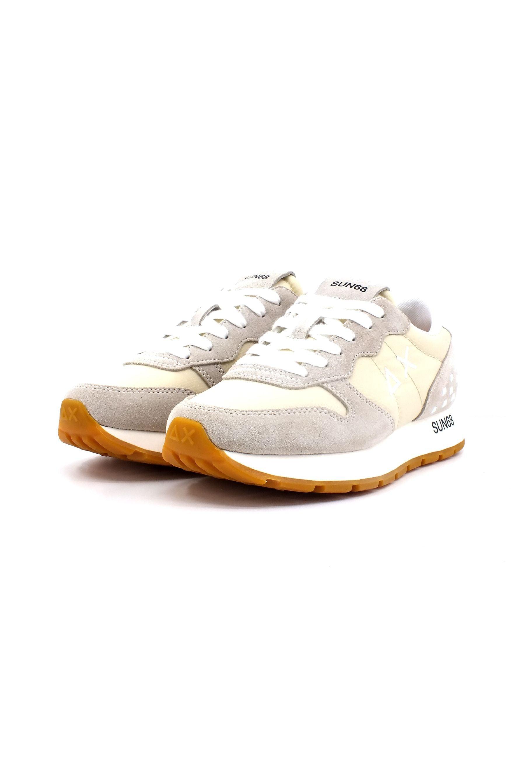 SUN68 Ally Studs Sneaker Bianco Panna Z33206 - Sandrini Calzature e Abbigliamento