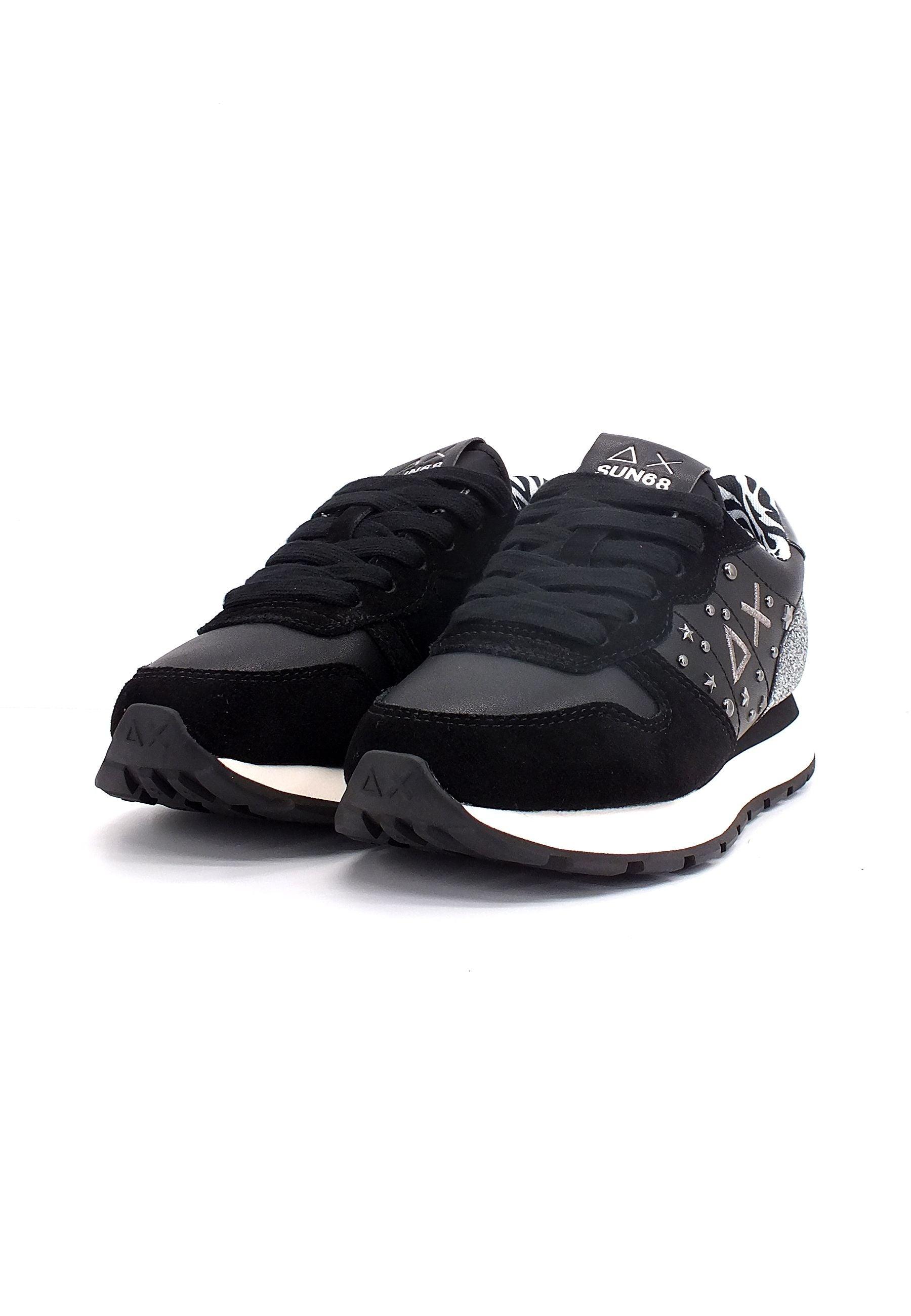 SUN68 Ally Studs Sneaker Donna Nero Z42206 - Sandrini Calzature e Abbigliamento
