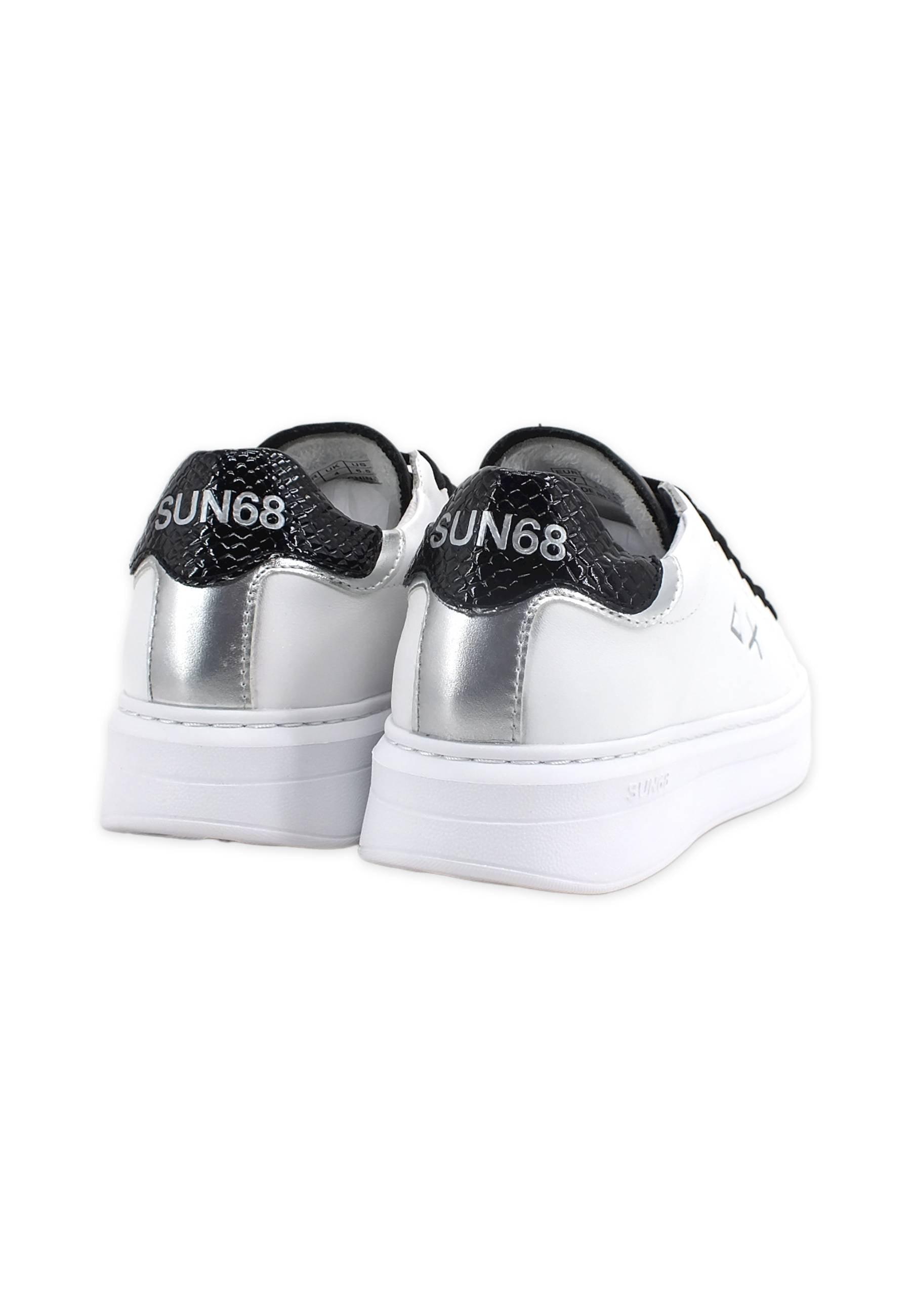 SUN68 Grace Running Sneaker Donna Bianco Nero Z42222 - Sandrini Calzature e Abbigliamento