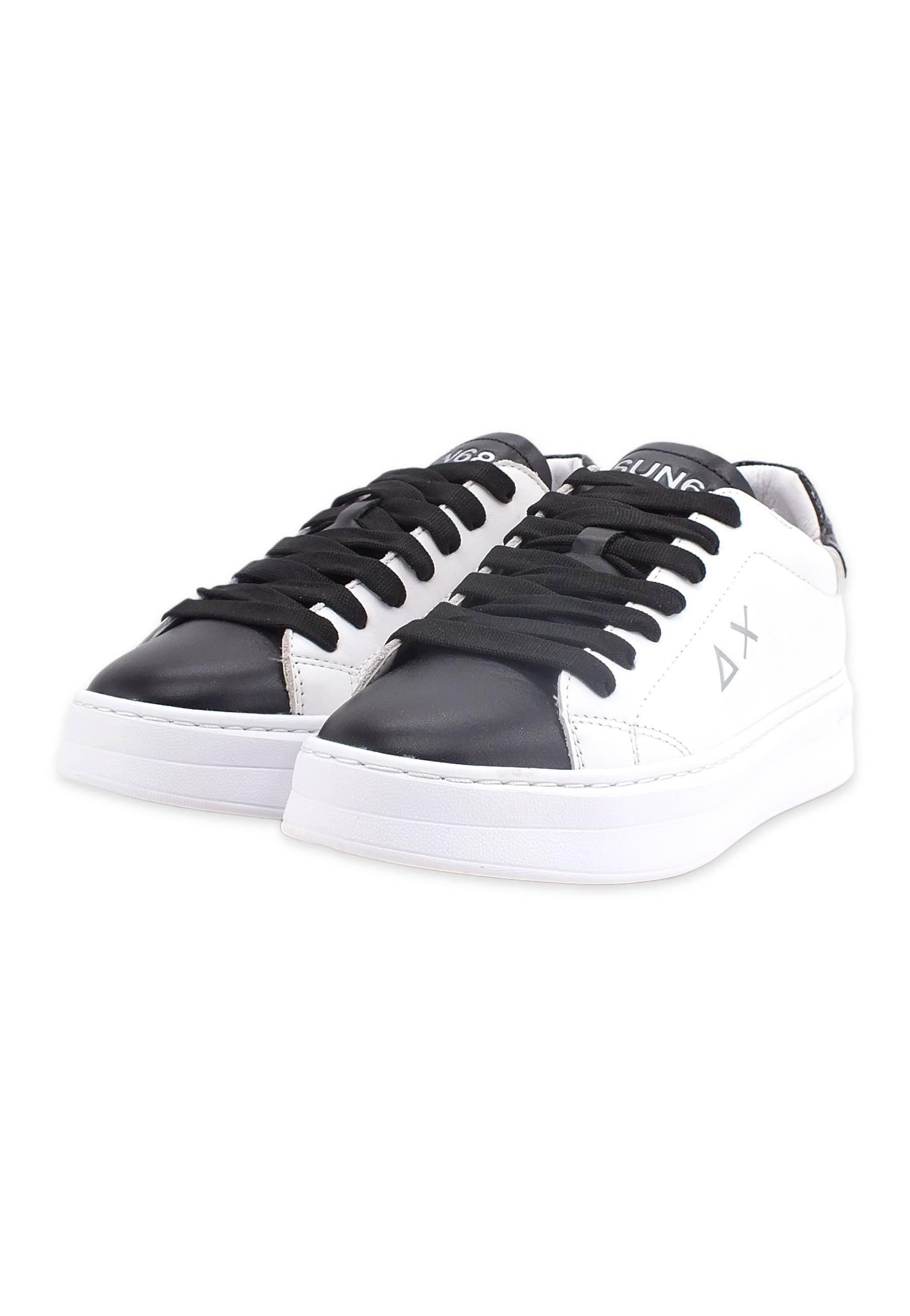 SUN68 Grace Running Sneaker Donna Bianco Nero Z42222 - Sandrini Calzature e Abbigliamento
