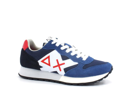 SUN68 Jack Basic Sneaker Running Navy Blue Z32110 - Sandrini Calzature e Abbigliamento