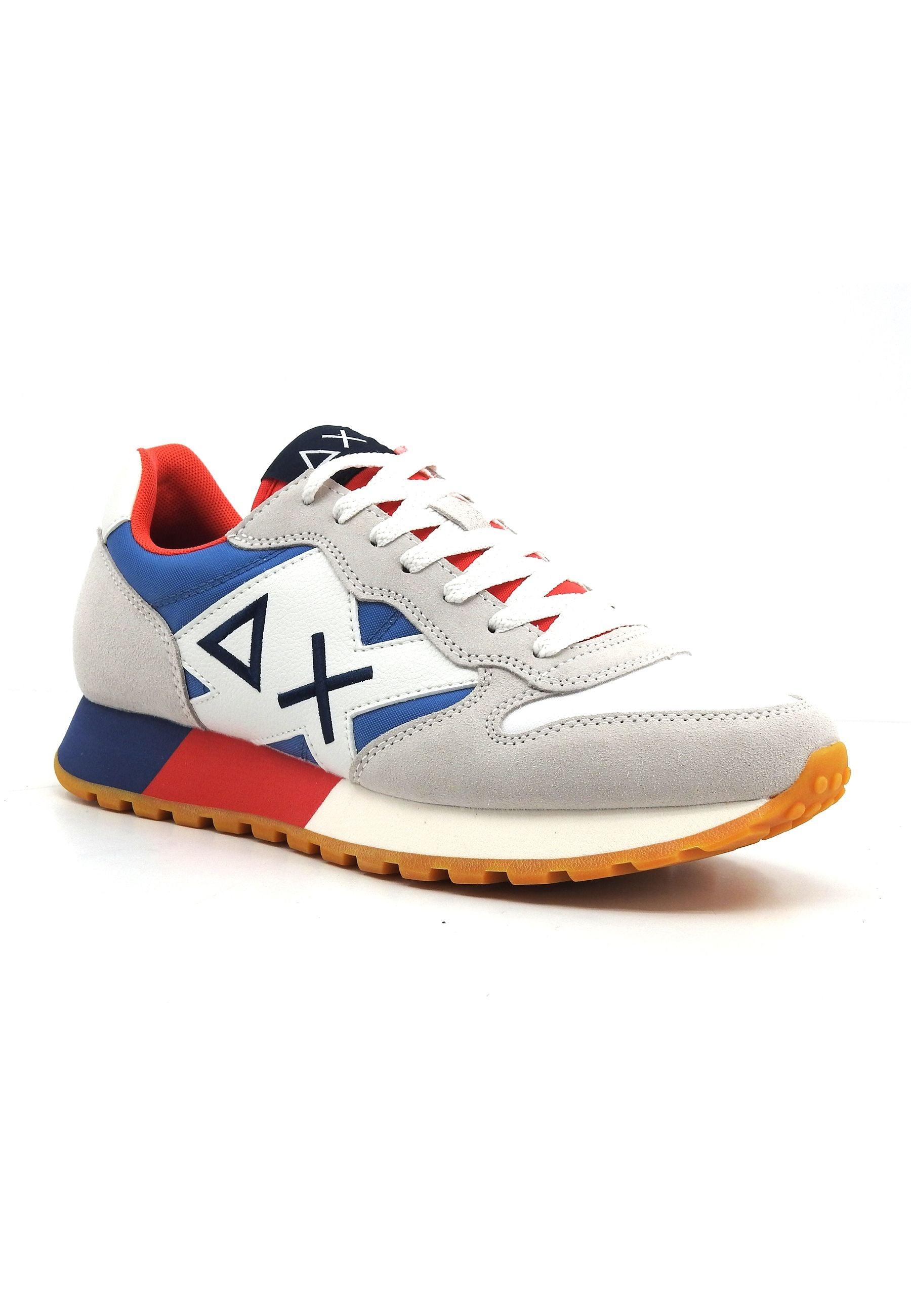 SUN68 Jaki Bicolor Sneaker Uomo Bianco Avio Z34112 - Sandrini Calzature e Abbigliamento
