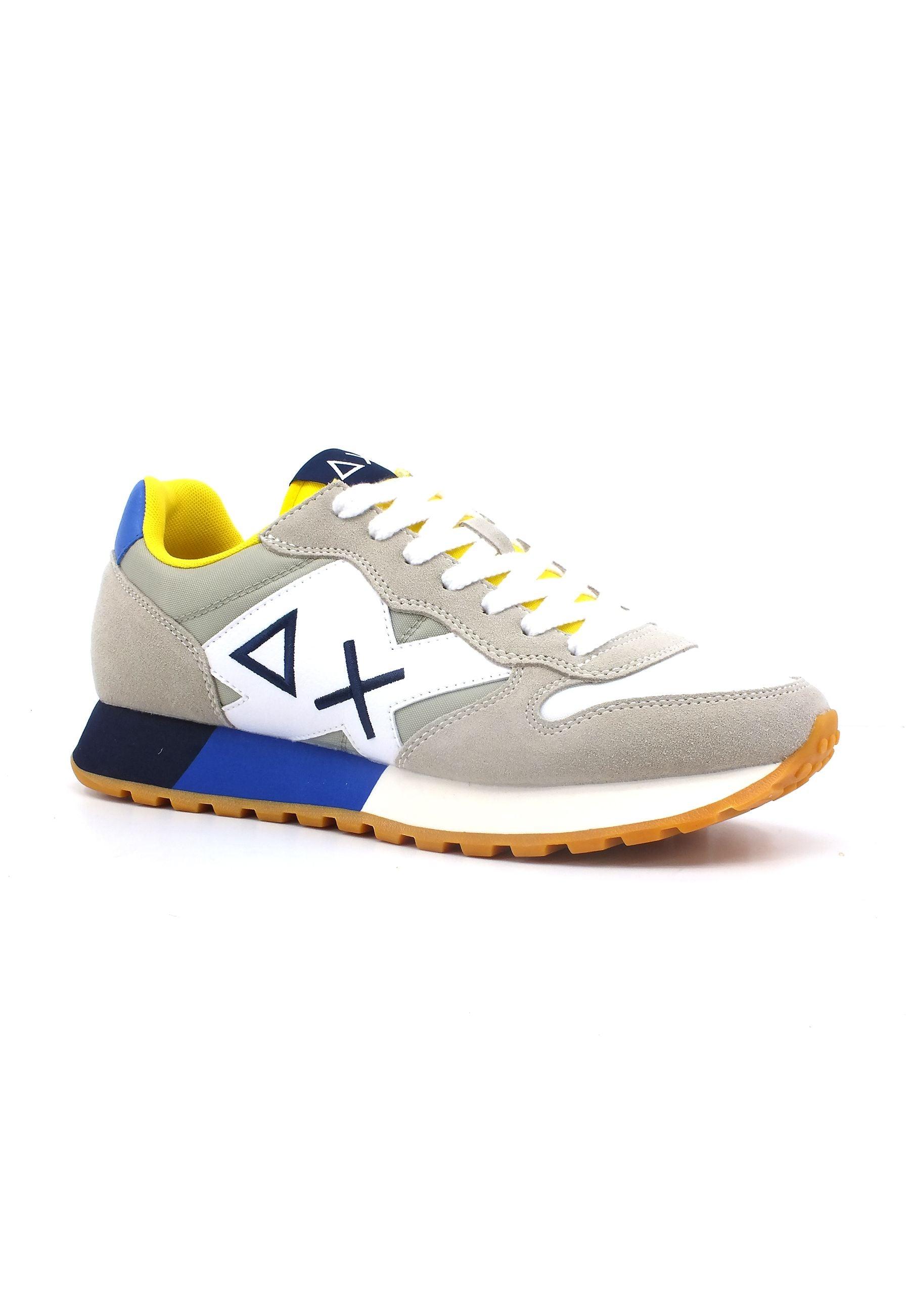 SUN68 Jaki Sneaker Uomo Bianco Grigio Chiaro Z33112 - Sandrini Calzature e Abbigliamento