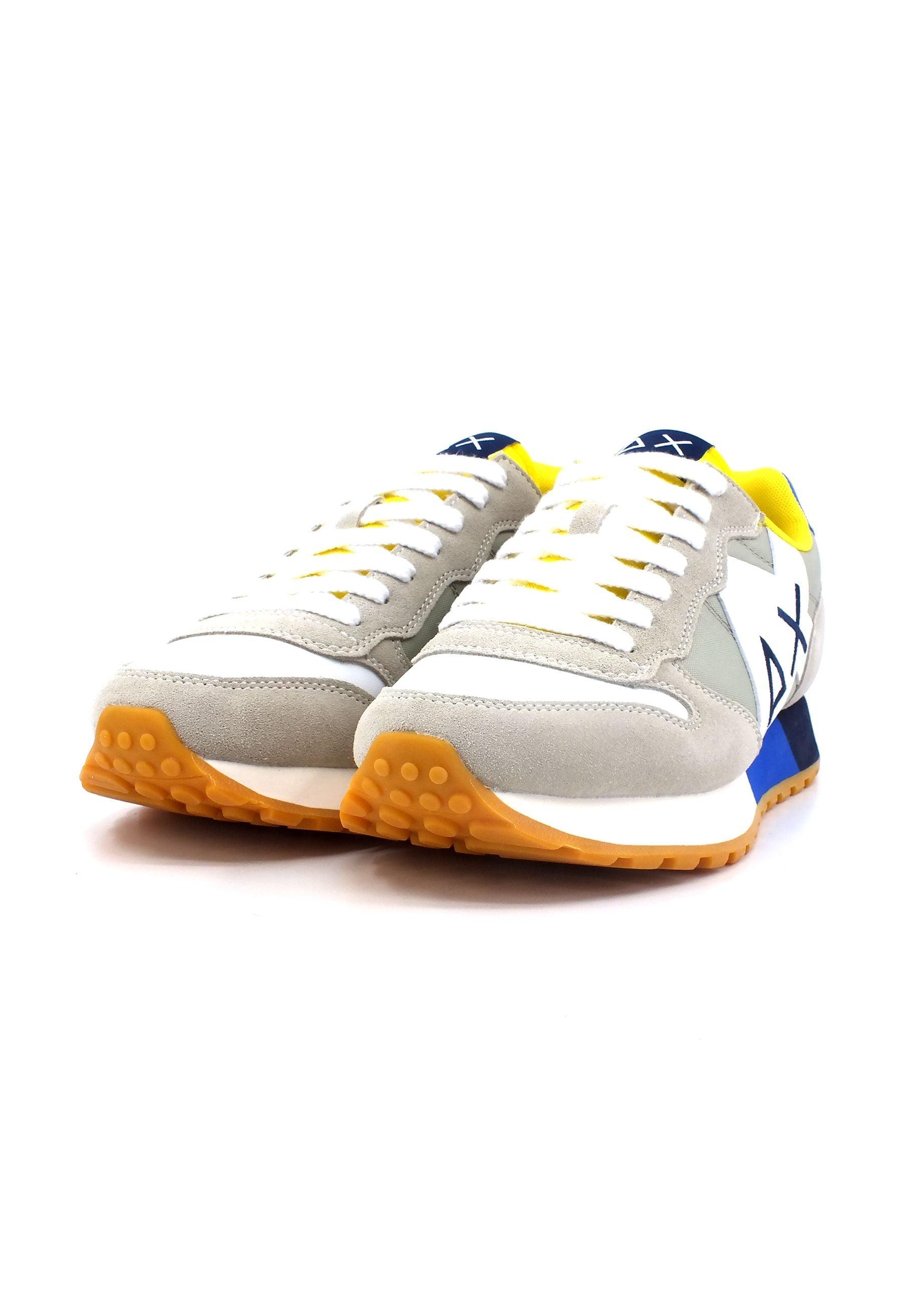 SUN68 Jaki Sneaker Uomo Bianco Grigio Chiaro Z33112 - Sandrini Calzature e Abbigliamento
