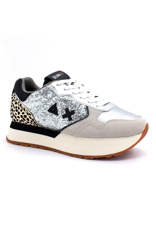SUN68 Kelly Animal Sneaker Donna Argento Z42215 - Sandrini Calzature e Abbigliamento