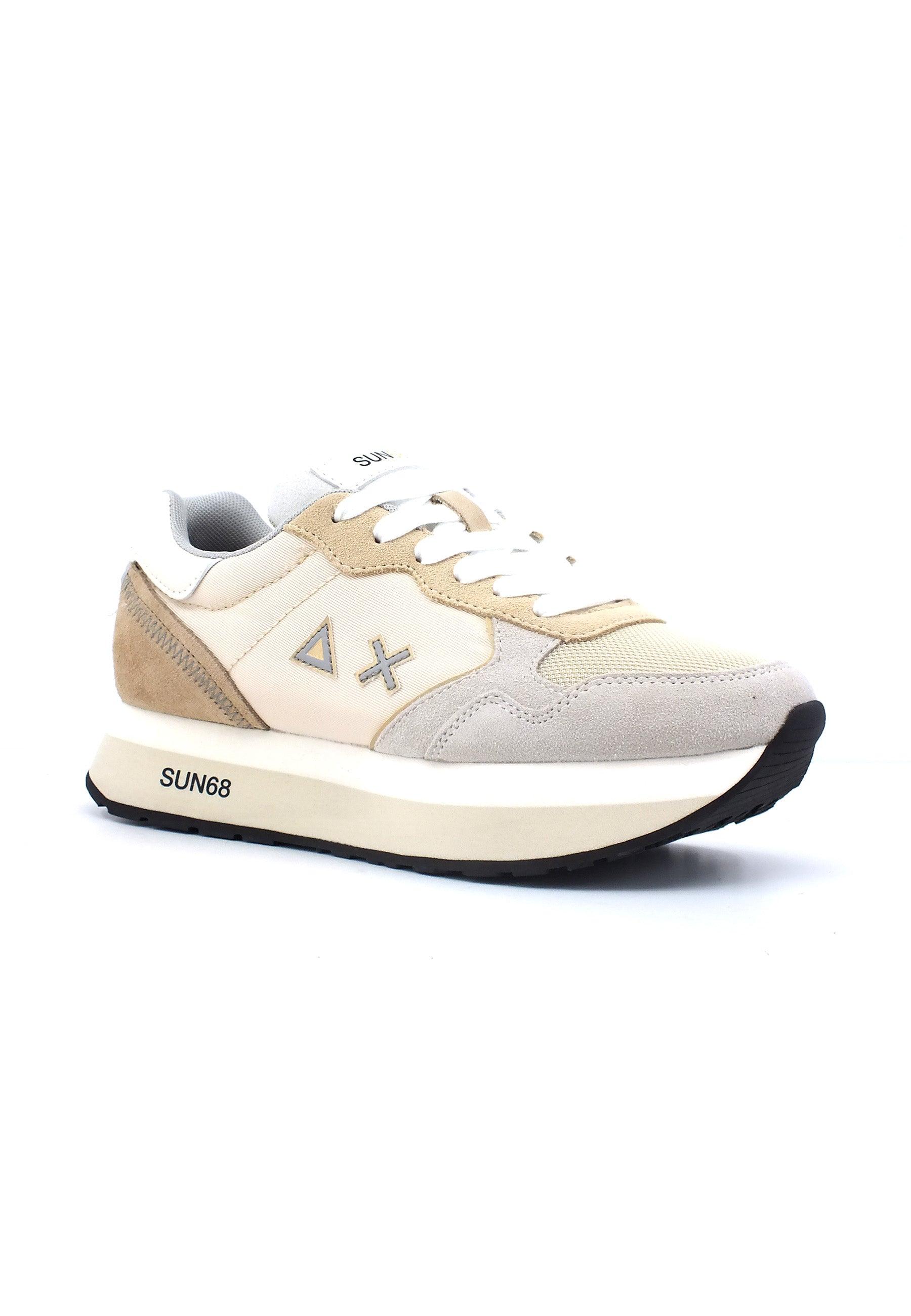 SUN68 Kelly Multicolor Sneaker Donna Bianco Panna Z43219 - Sandrini Calzature e Abbigliamento