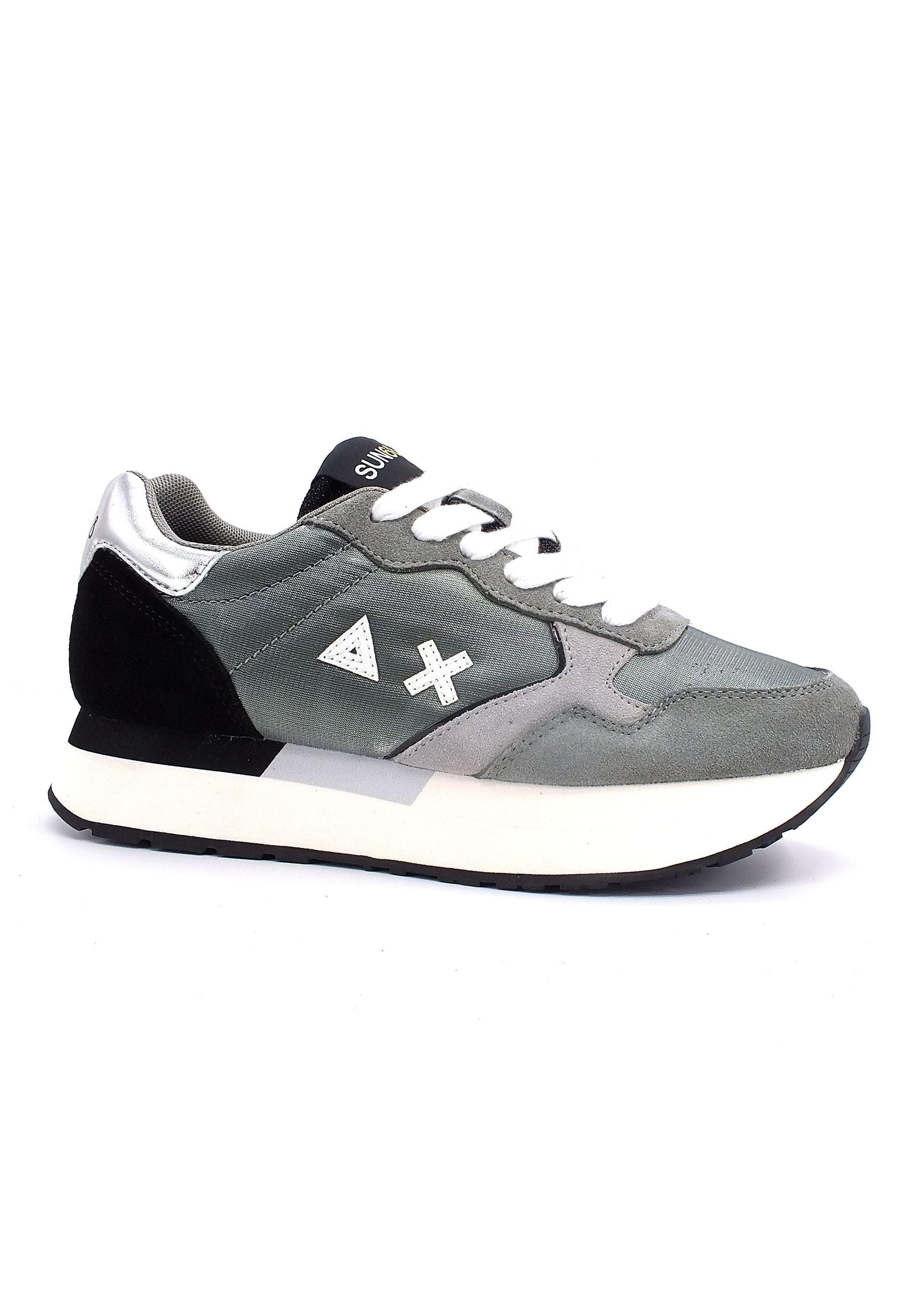 SUN68 Kelly Nylon Solid Sneaker Donna Grigio Medio Z42214 - Sandrini Calzature e Abbigliamento