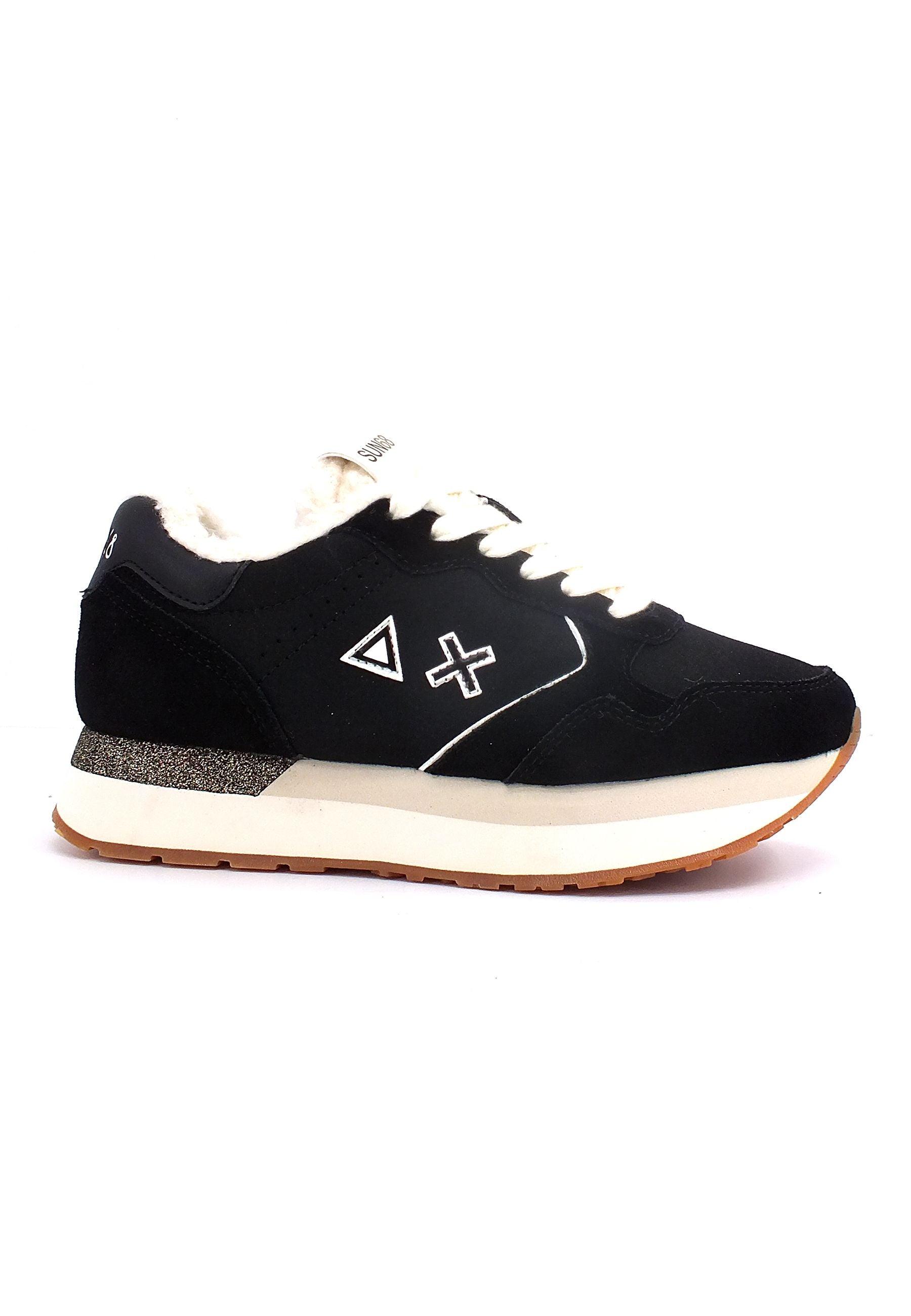 SUN68 Kelly Teddy Sneaker Donna Nero Z42216 - Sandrini Calzature e Abbigliamento