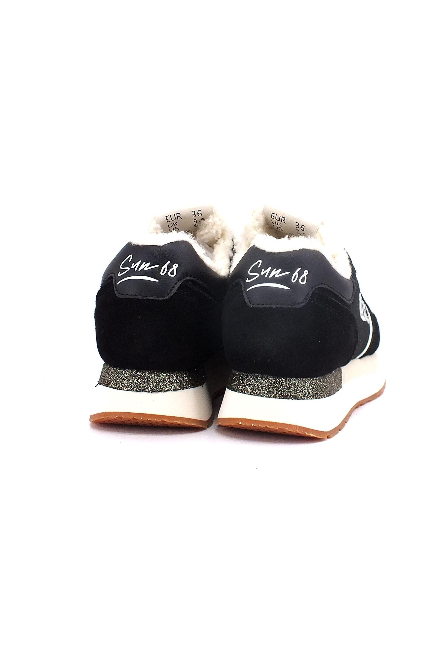 SUN68 Kelly Teddy Sneaker Donna Nero Z42216 - Sandrini Calzature e Abbigliamento