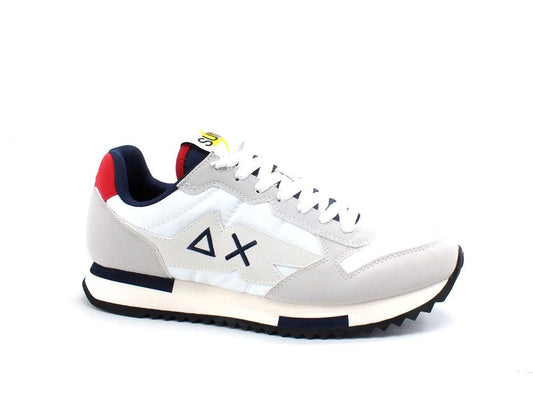 SUN68 Niki Solid Sneaker Bianco Rosso Z32118 - Sandrini Calzature e Abbigliamento