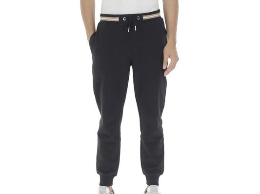 SUN68 Pantalone Lungo Tuta Polsino Banda Nero F41139 - Sandrini Calzature e Abbigliamento