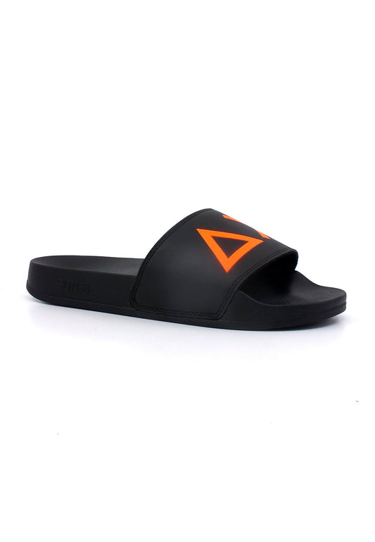 SUN68 Slipper Logo Ciabatta Uomo Nero X33151 - Sandrini Calzature e Abbigliamento