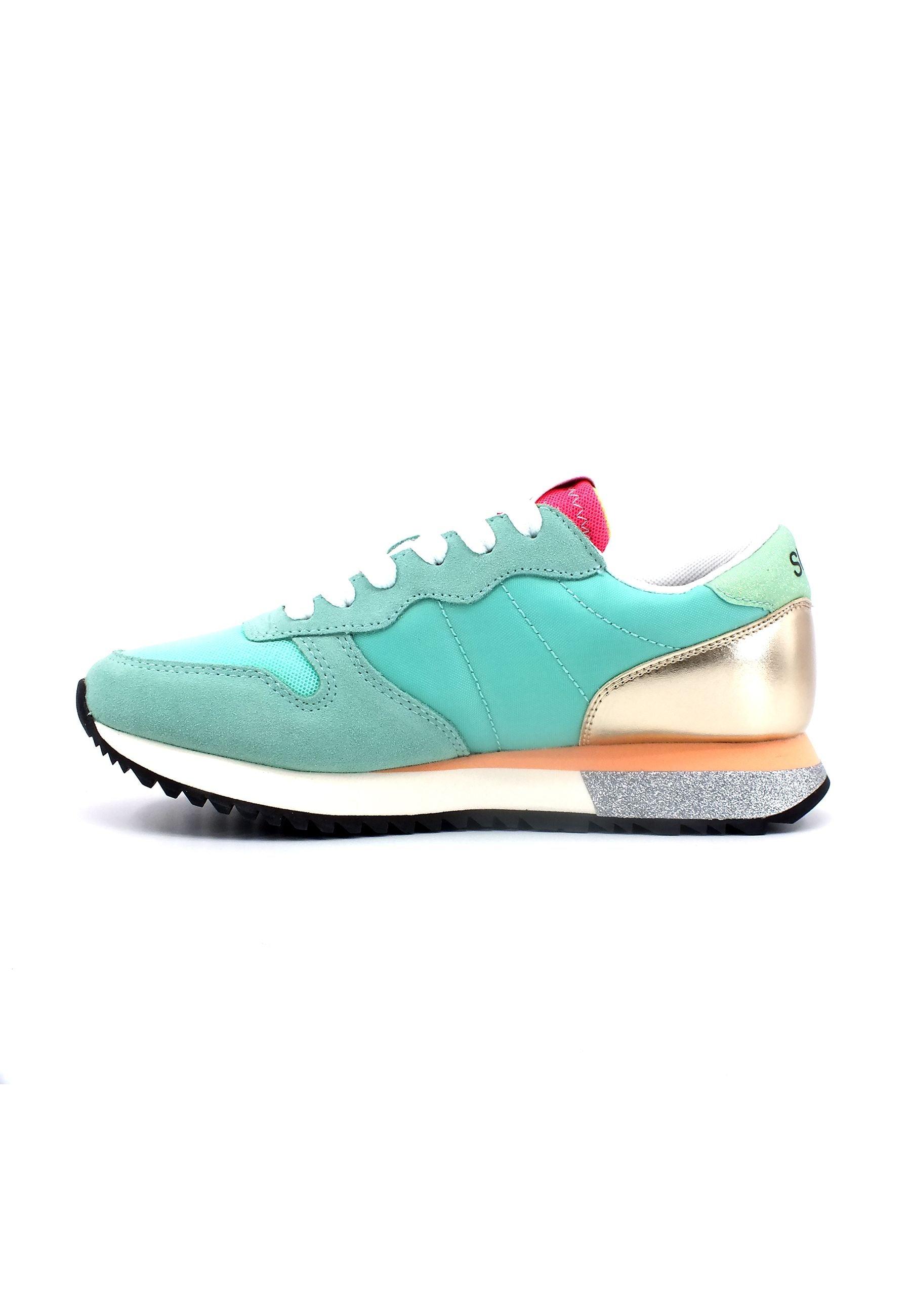 SUN68 Star Glitter Sneaker Donna Acqua Z33211 - Sandrini Calzature e Abbigliamento