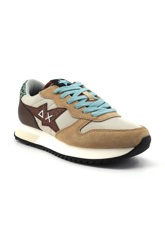 SUN68 Stargirl Glitter Sneaker Beige Z43210 - Sandrini Calzature e Abbigliamento