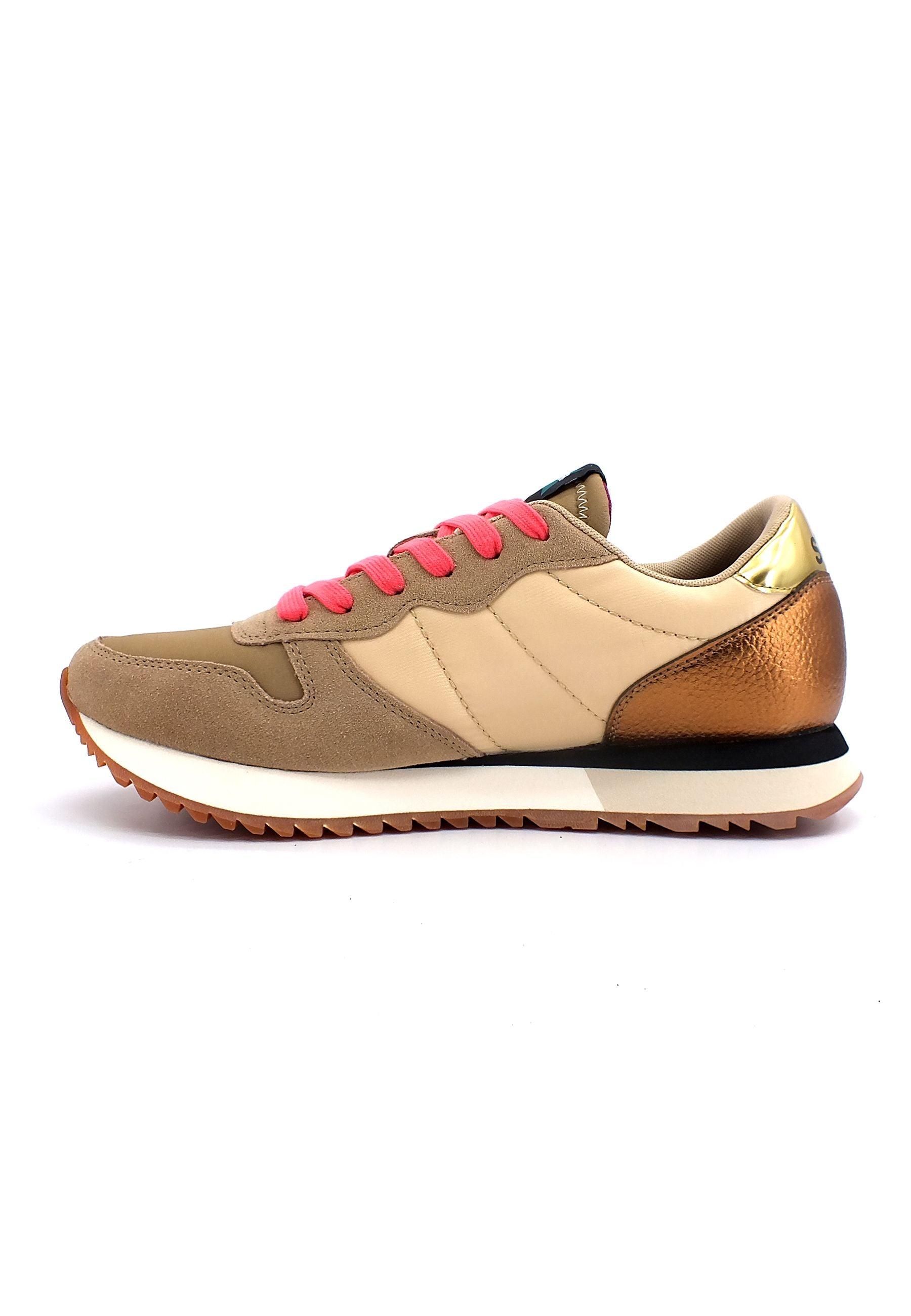 SUN68 Stargirl Glitter Sneaker Donna Beige Z42211 - Sandrini Calzature e Abbigliamento