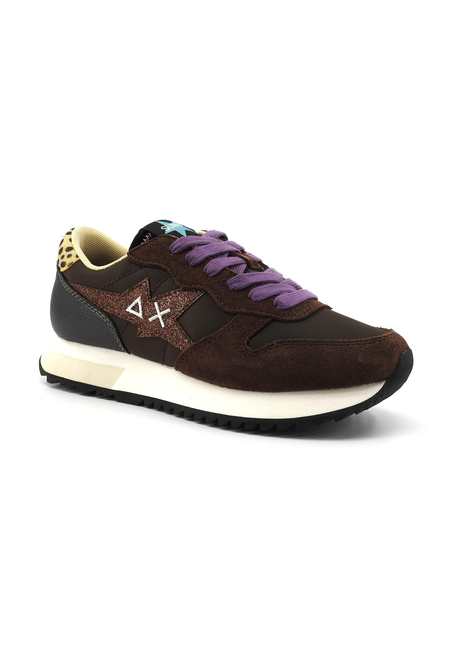 SUN68 Stargirl Glitter Sneaker Donna Marrone Z43210 - Sandrini Calzature e Abbigliamento