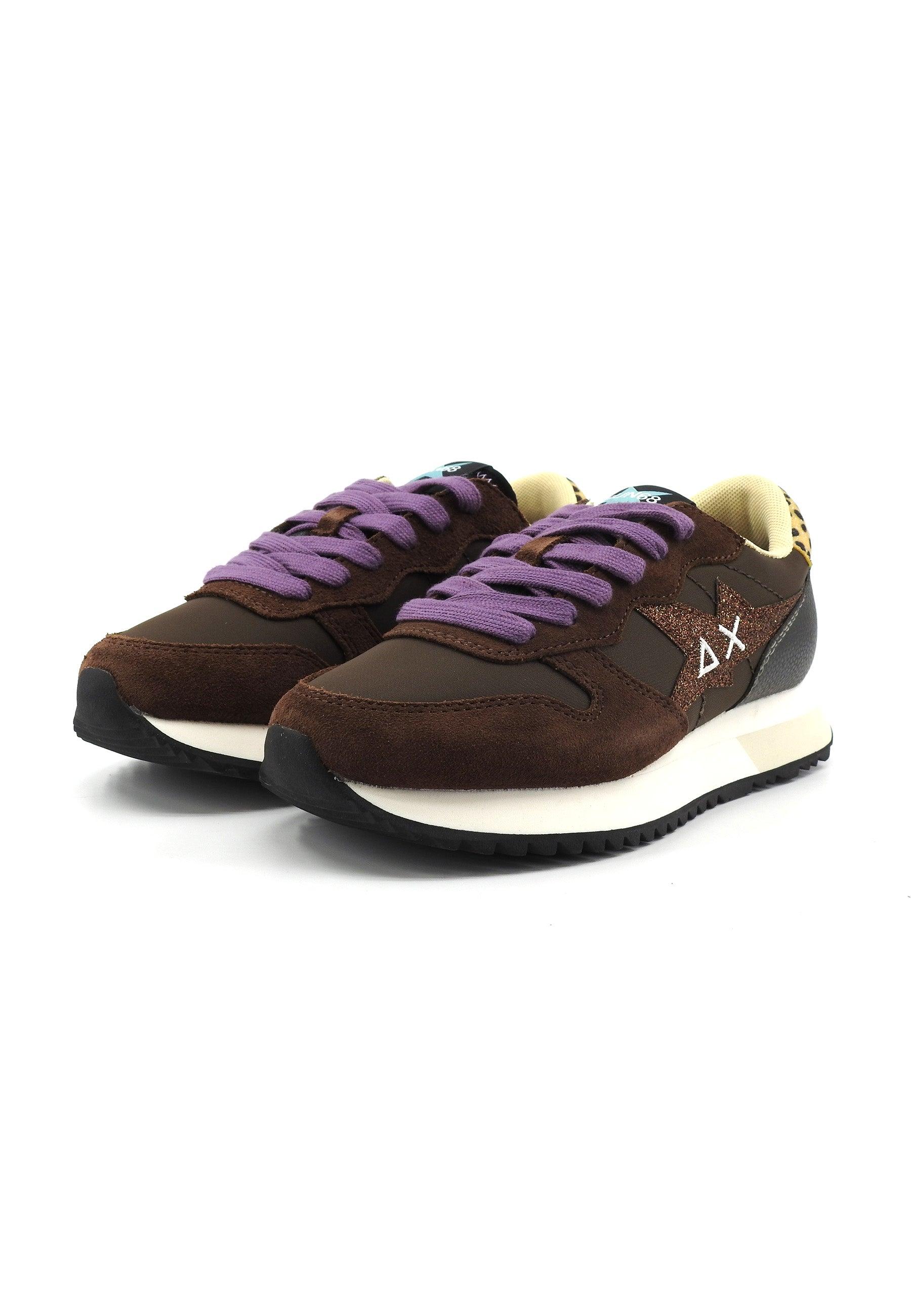 SUN68 Stargirl Glitter Sneaker Donna Marrone Z43210 - Sandrini Calzature e Abbigliamento