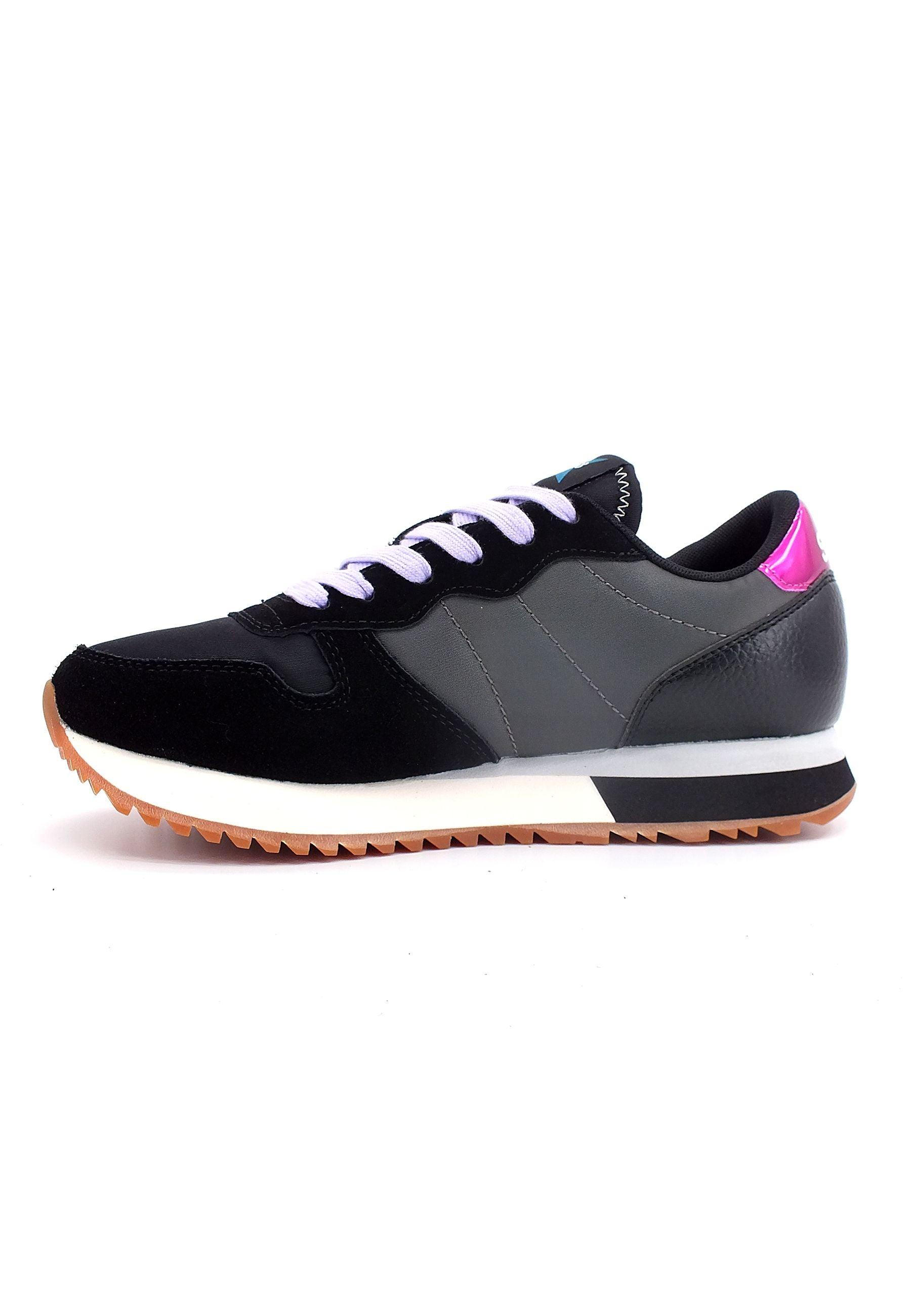 SUN68 Stargirl Glitter Sneaker Donna Nero Z42211 - Sandrini Calzature e Abbigliamento