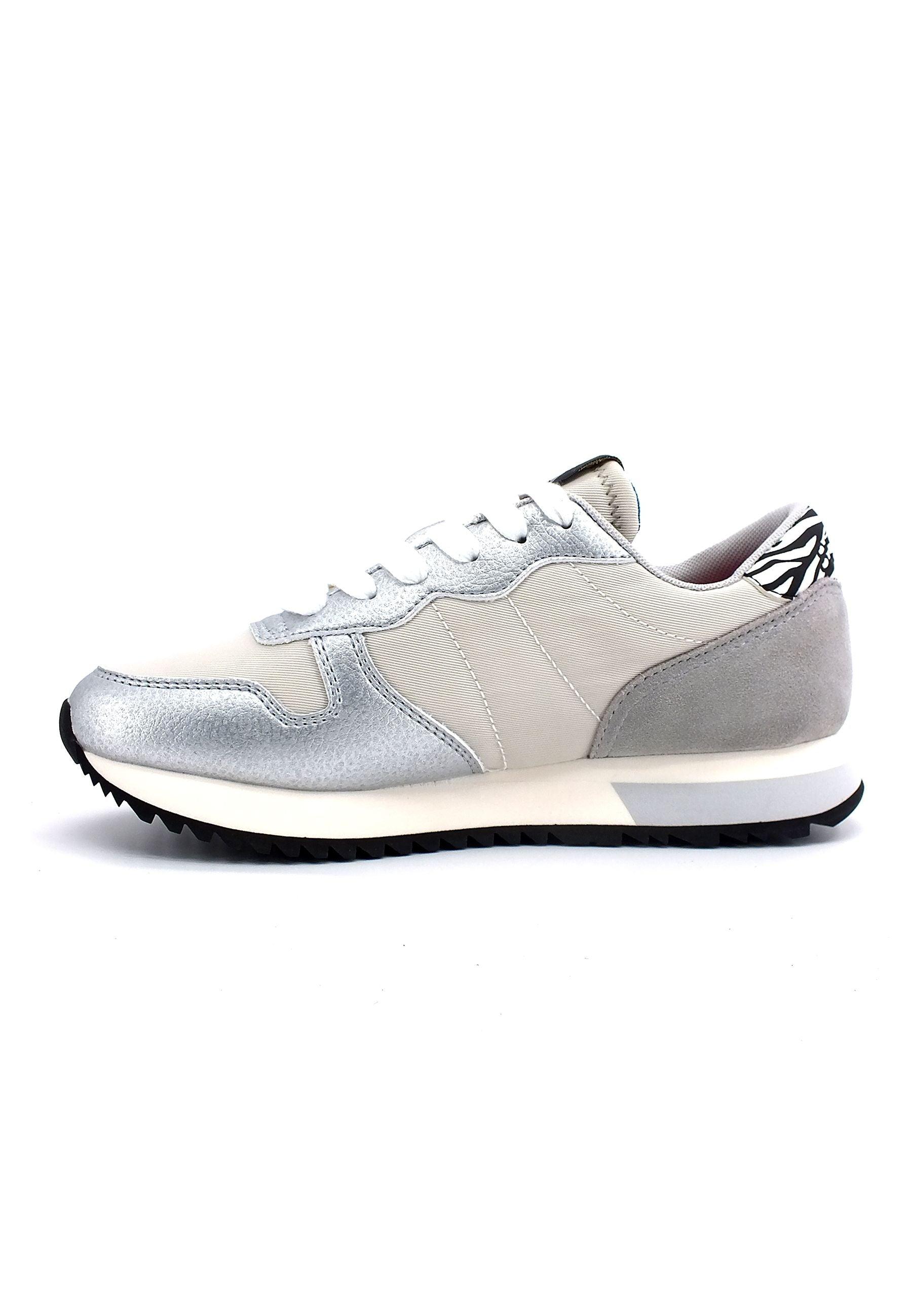 SUN68 Stargirl Metal Studs Sneaker Donna Bianco Panna Z42213 - Sandrini Calzature e Abbigliamento