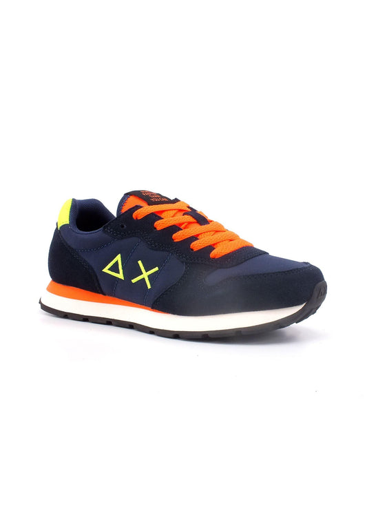 SUN68 Tom Fluo Sneaker Bambino Navy Blue Z33302T - Sandrini Calzature e Abbigliamento
