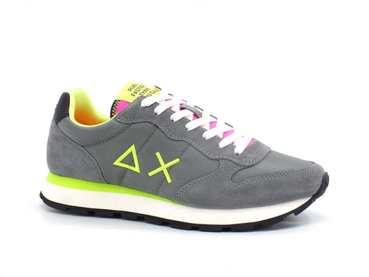 SUN68 Tom Fluo Sneaker Running Grigio Medio Z32102 - Sandrini Calzature e Abbigliamento