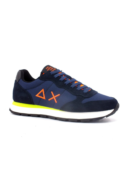 SUN68 Tom Fluo Sneaker Uomo Navy Blue Z43102 - Sandrini Calzature e Abbigliamento