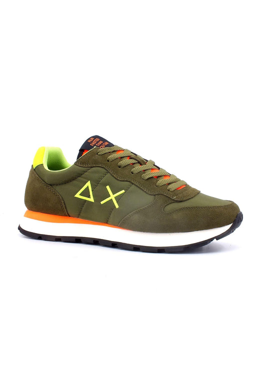 SUN68 Tom Solid Fluo Sneaker Uomo Militare Z33102 - Sandrini Calzature e Abbigliamento