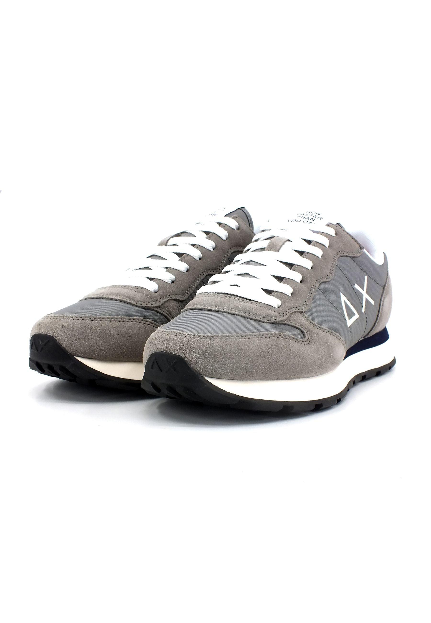 SUN68 Tom Solid Sneaker Uomo Grigio Medio Z33101 - Sandrini Calzature e Abbigliamento