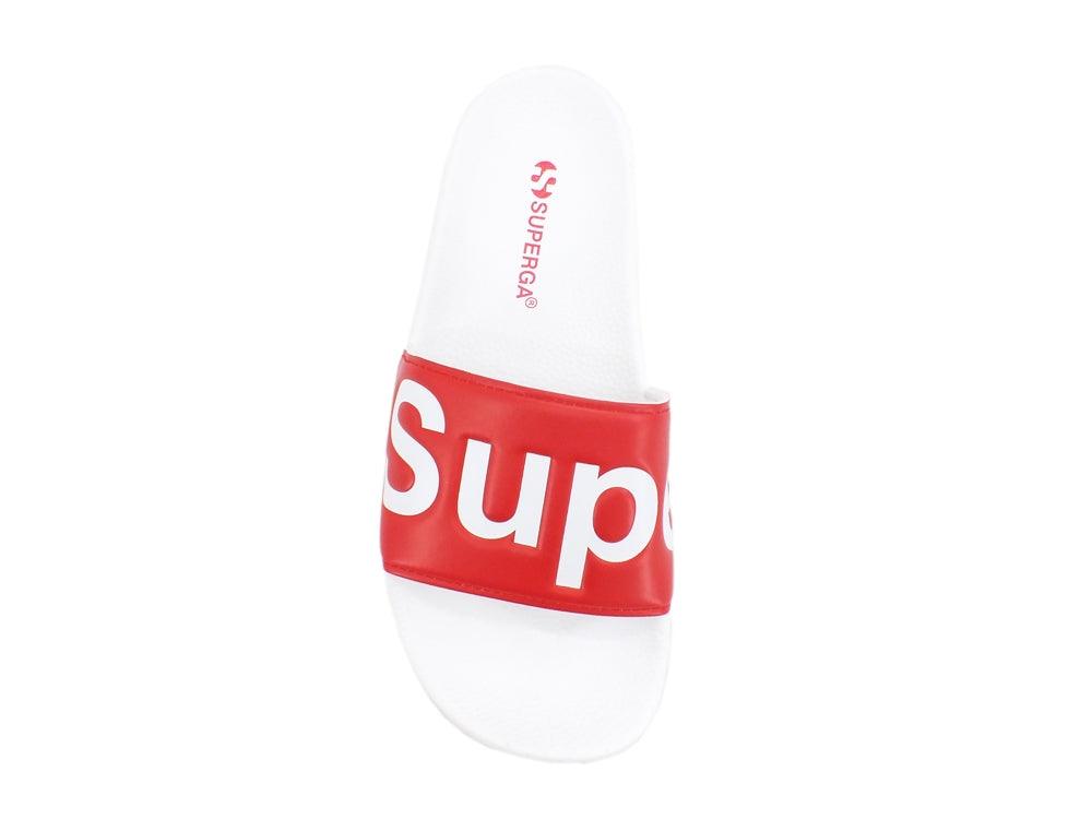 SUPERGA 1908-PUU Ciabatta White Red S111I3W - Sandrini Calzature e Abbigliamento