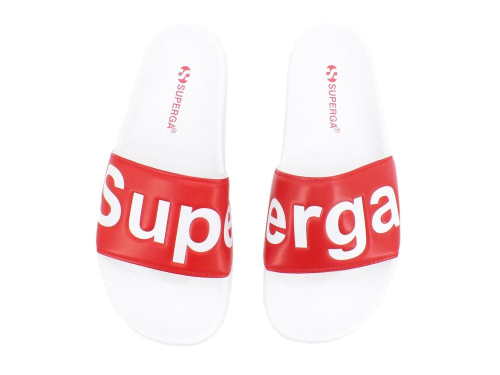 SUPERGA 1908-PUU Ciabatta White Red S111I3W - Sandrini Calzature e Abbigliamento