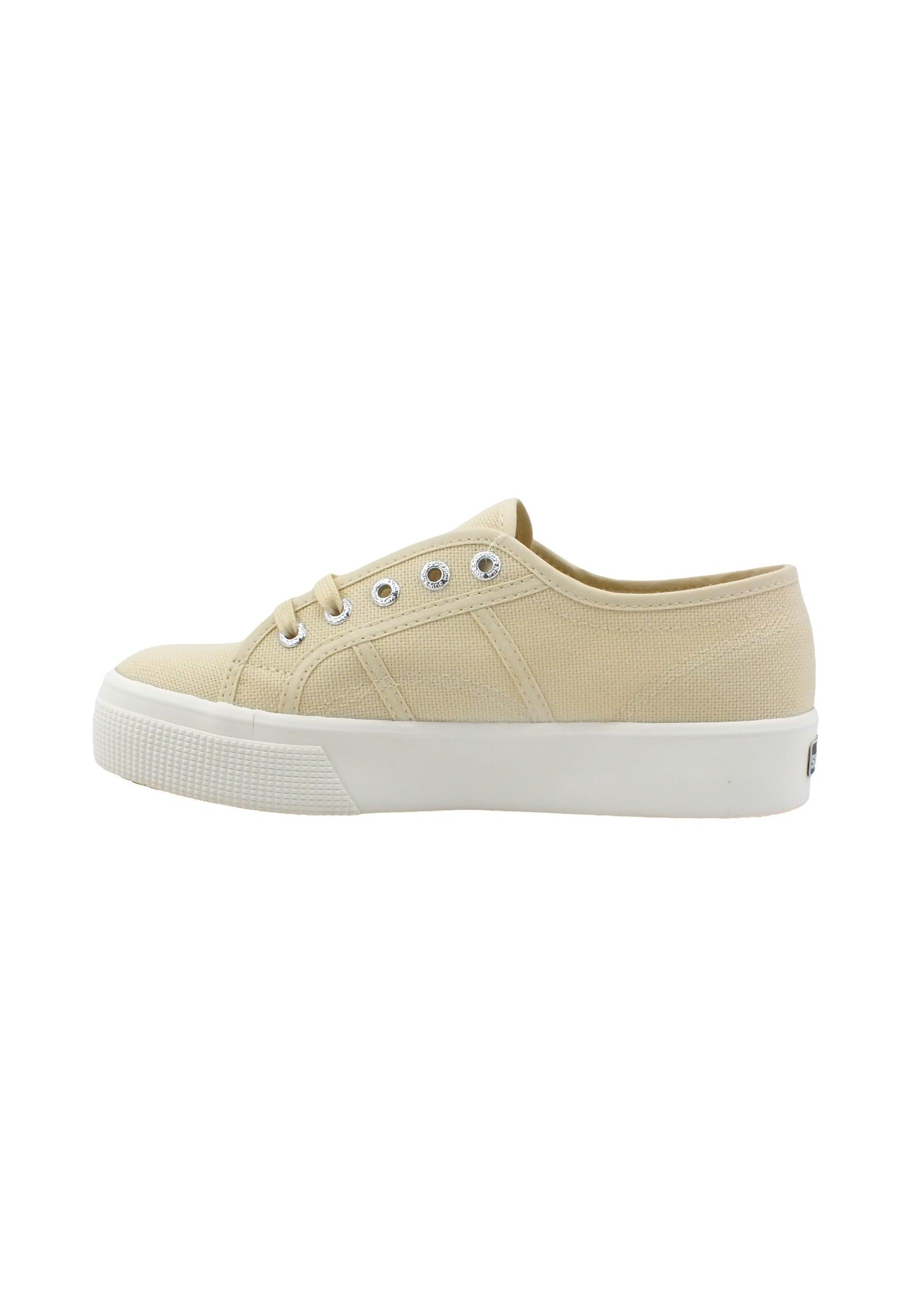 SUPERGA 2730 Mid Sneaker Donna Beige Eggshell S2127IW - Sandrini Calzature e Abbigliamento