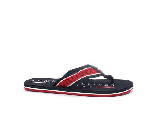 TOMMY HILFIGER Ciabatta Infradito Logo Desert Sky FM0FM03978 - Sandrini Calzature e Abbigliamento