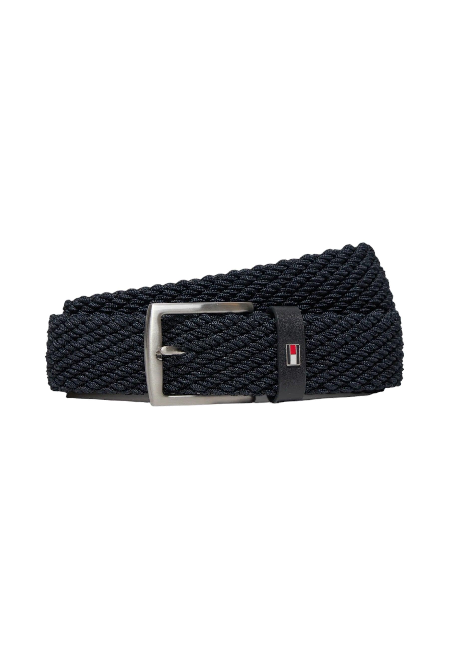 TOMMY HILFIGER Cintura Elastic Uomo Desert Sky AM0AM12243 - Sandrini Calzature e Abbigliamento