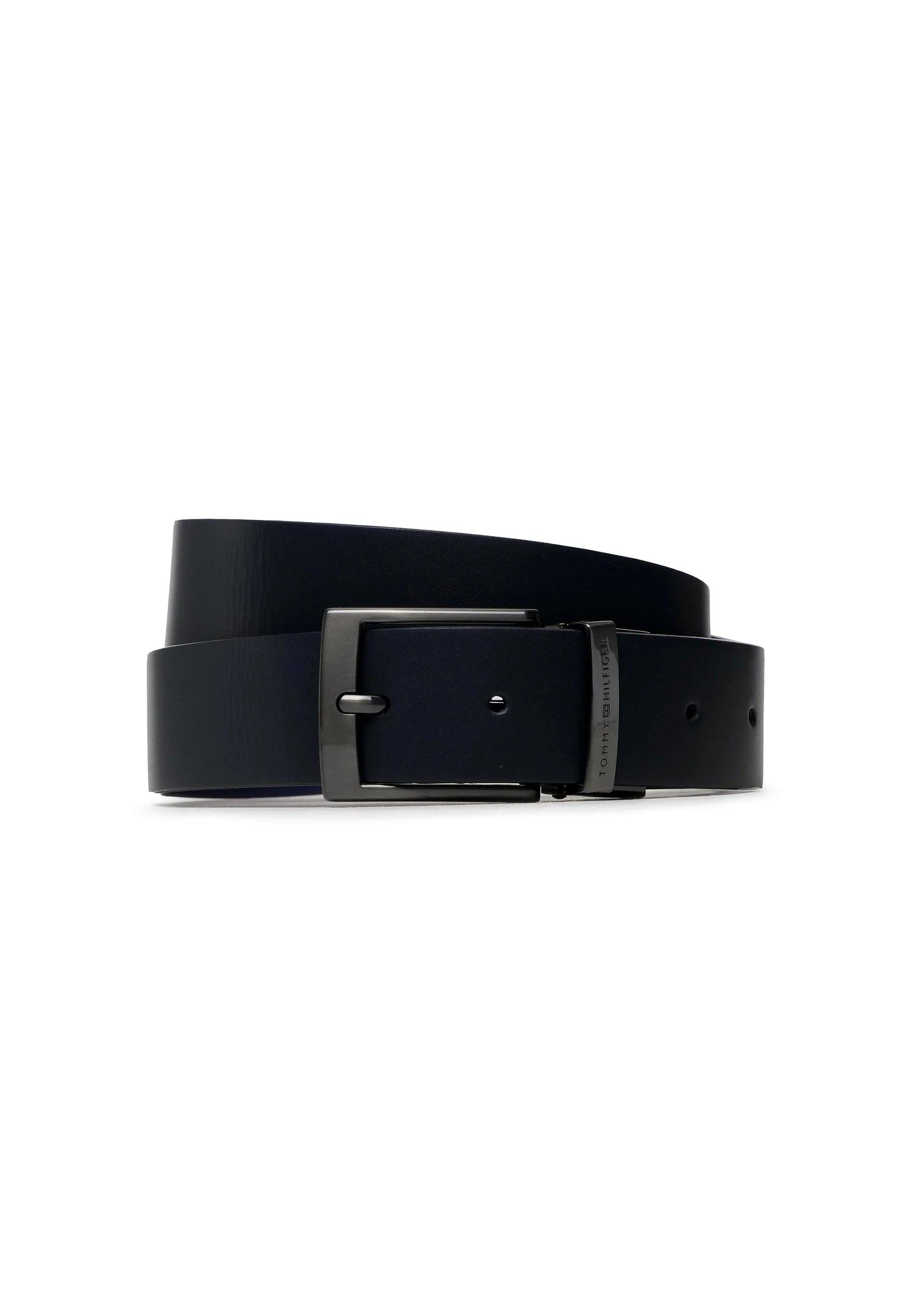 TOMMY HILFIGER Cintura Reversibile Uomo Black AM0AM10844 - Sandrini Calzature e Abbigliamento