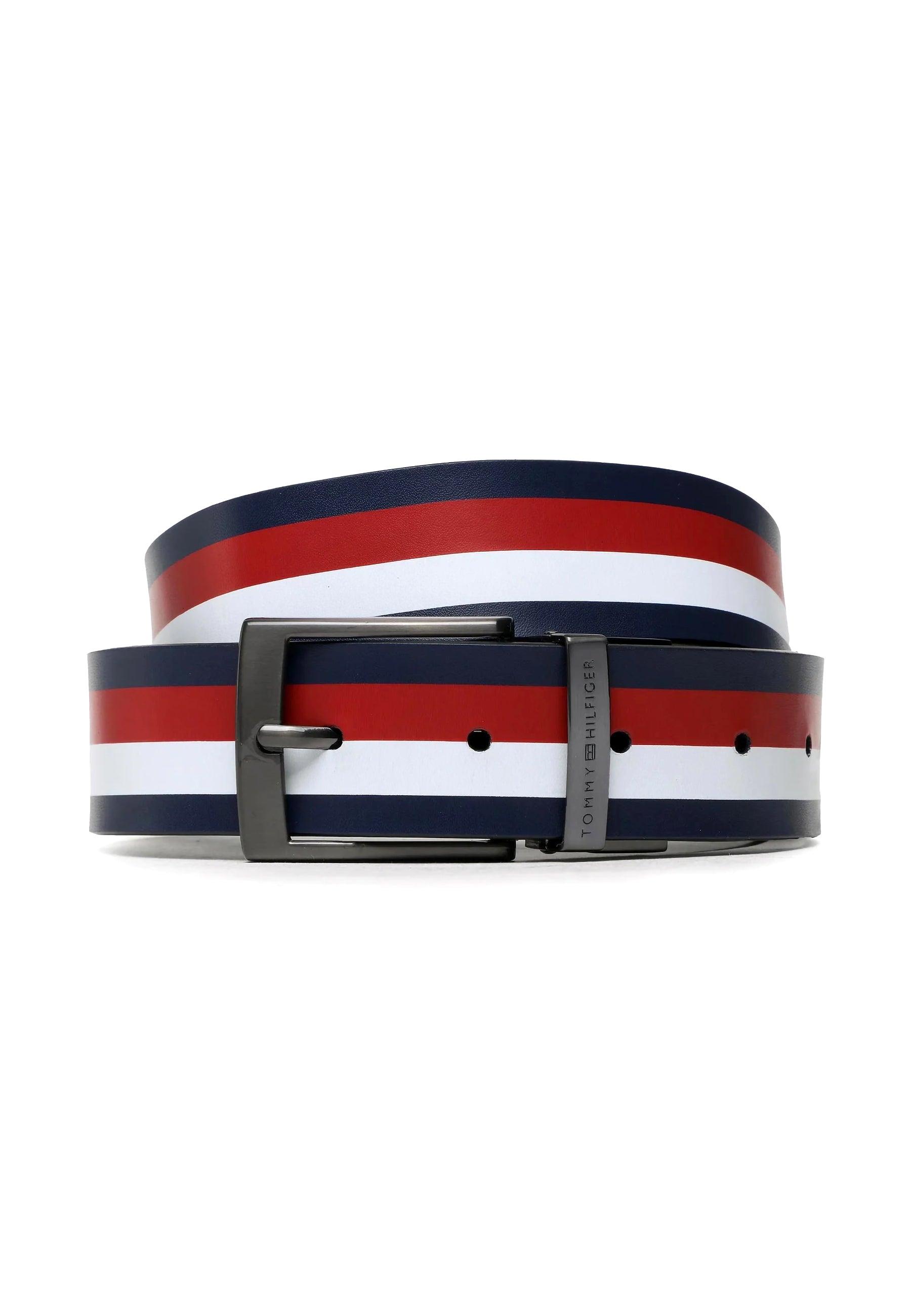 TOMMY HILFIGER Cintura Reversibile Uomo Navy AM0AM10844 - Sandrini Calzature e Abbigliamento