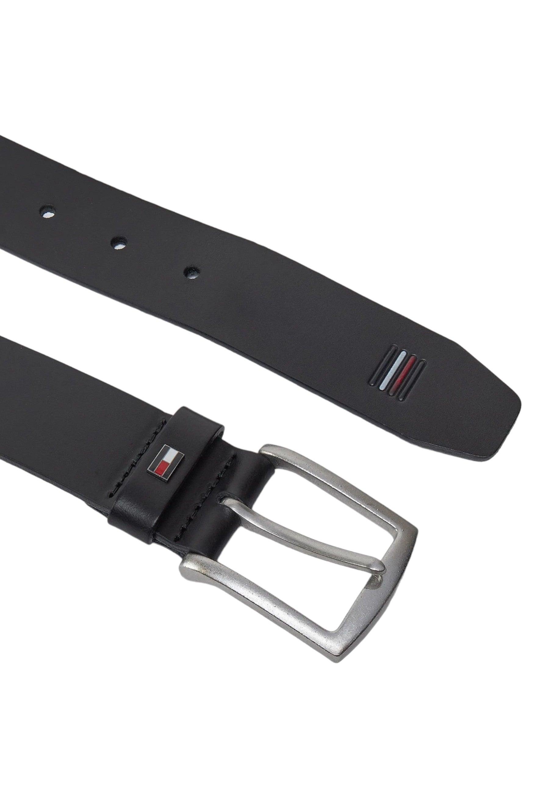 TOMMY HILFIGER Cintura Uomo Nero AM0AM12054 - Sandrini Calzature e Abbigliamento