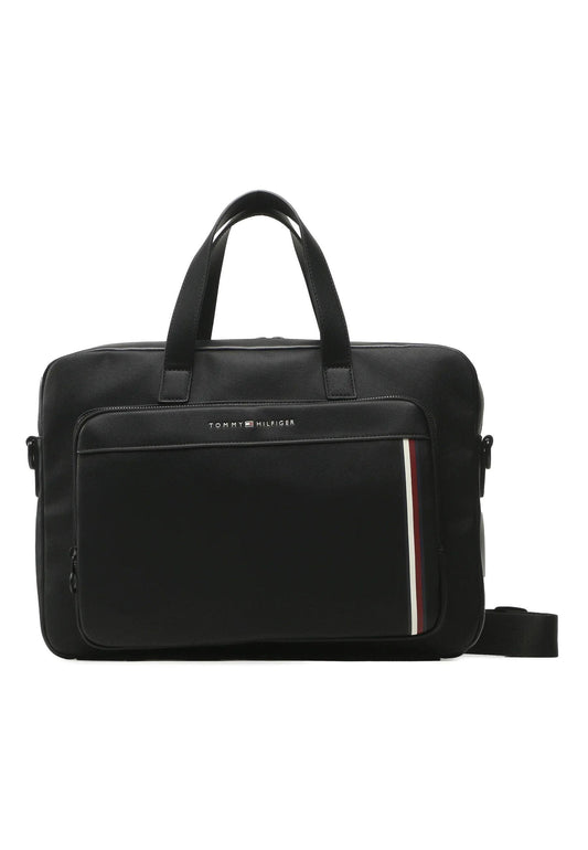 TOMMY HILFIGER Computer Bag Tracolla Uomo Black AM0AM11314 - Sandrini Calzature e Abbigliamento