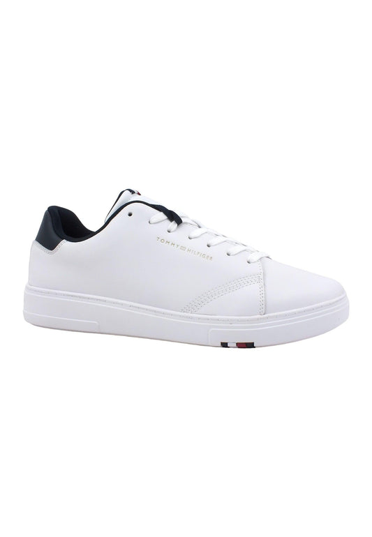 TOMMY HILFIGER Elevated Sneaker Uomo White FM0FM04487 - Sandrini Calzature e Abbigliamento