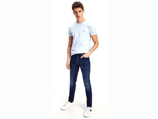 TOMMY HILFIGER Jeans Uomo Layton Extra Slim Fit Bridger Indigo MW0MW18401 - Sandrini Calzature e Abbigliamento