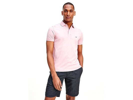 TOMMY HILFIGER T-Shirt Polo 1985 Slim Glacier Pink MW0MW17771 - Sandrini Calzature e Abbigliamento
