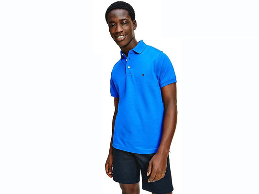 TOMMY HILFIGER T-Shirt Polo 1985 Slim Uomo Bio Blu MW0MW17771 - Sandrini Calzature e Abbigliamento